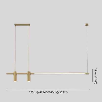 Modern Minimalist Pendant Light — Brass Gold