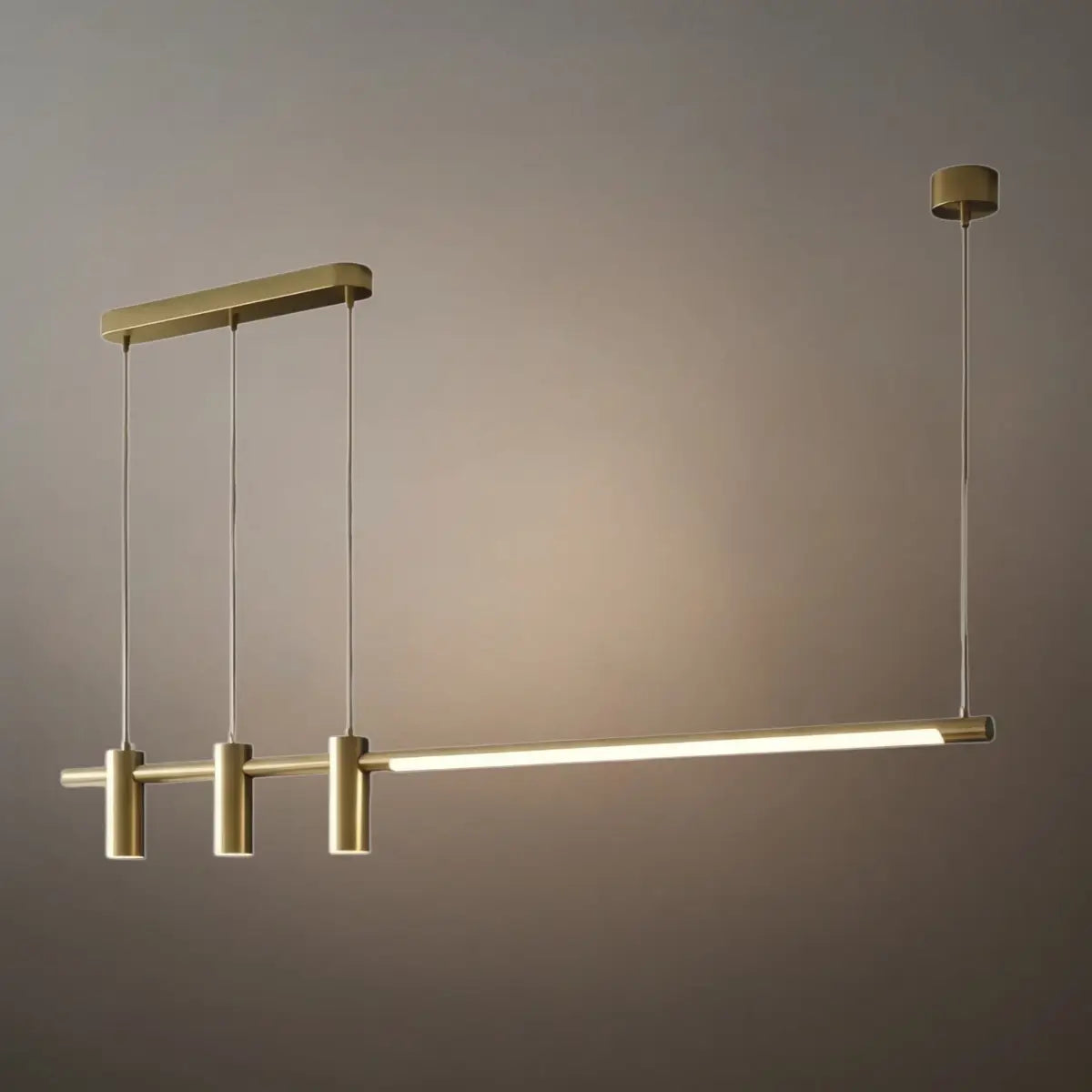 Modern Minimalist Pendant Light — Brass Gold
