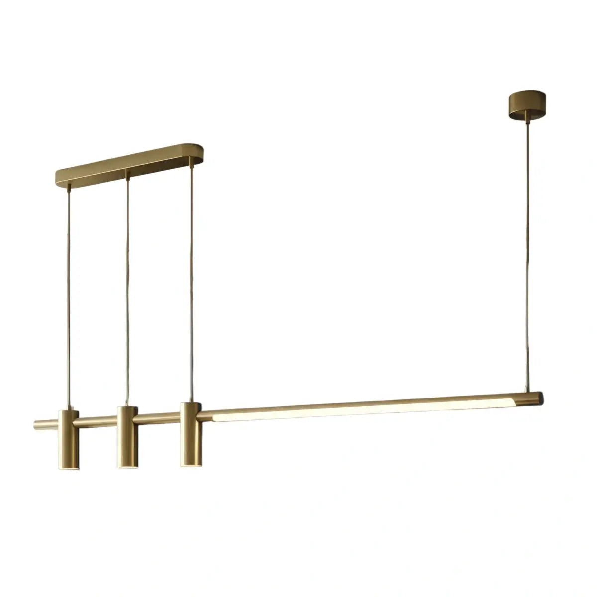 Modern Minimalist Pendant Light — Brass Gold