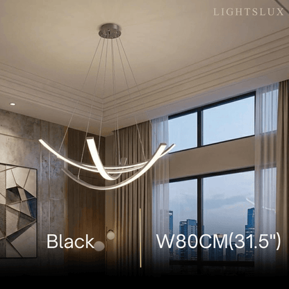 Modern Minimalist Chandelier — Brass Gold