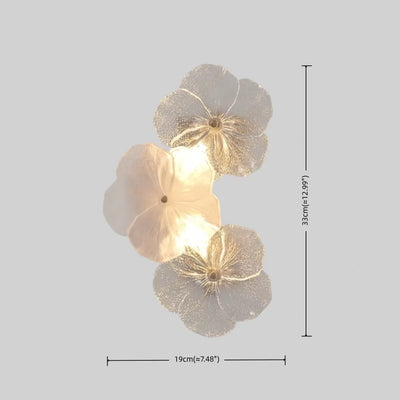 Modern Wall Lamp -- Carbon Steel & Glass White