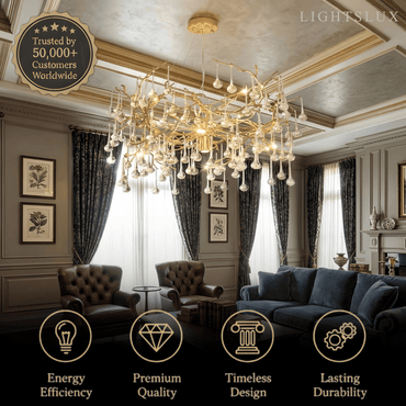 Excelis Luxury Branch Chandelier 
