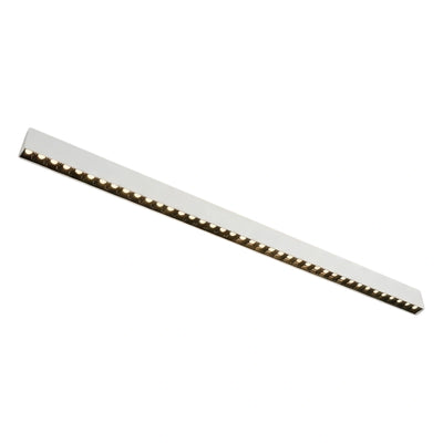 Modern Linear Pendant Light -- Aluminum Acrylic Black or White