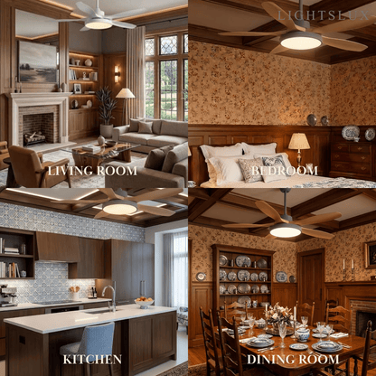 Vivara Scandinavian Large Ceiling Fan Light
