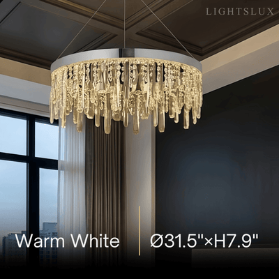 Velora Modern Crystal Drop Chandelier