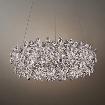 Excelis Luxury Crystal Flower Chandelier
