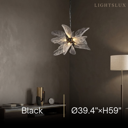 Crystal_Leaf_Chandelier_--_Black_Metal_Crystal