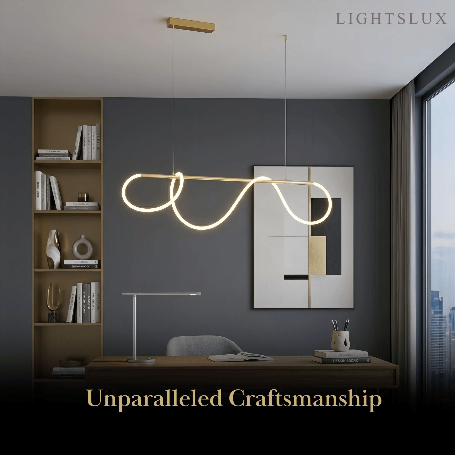 Arcato Minimalist Linear Chandelier