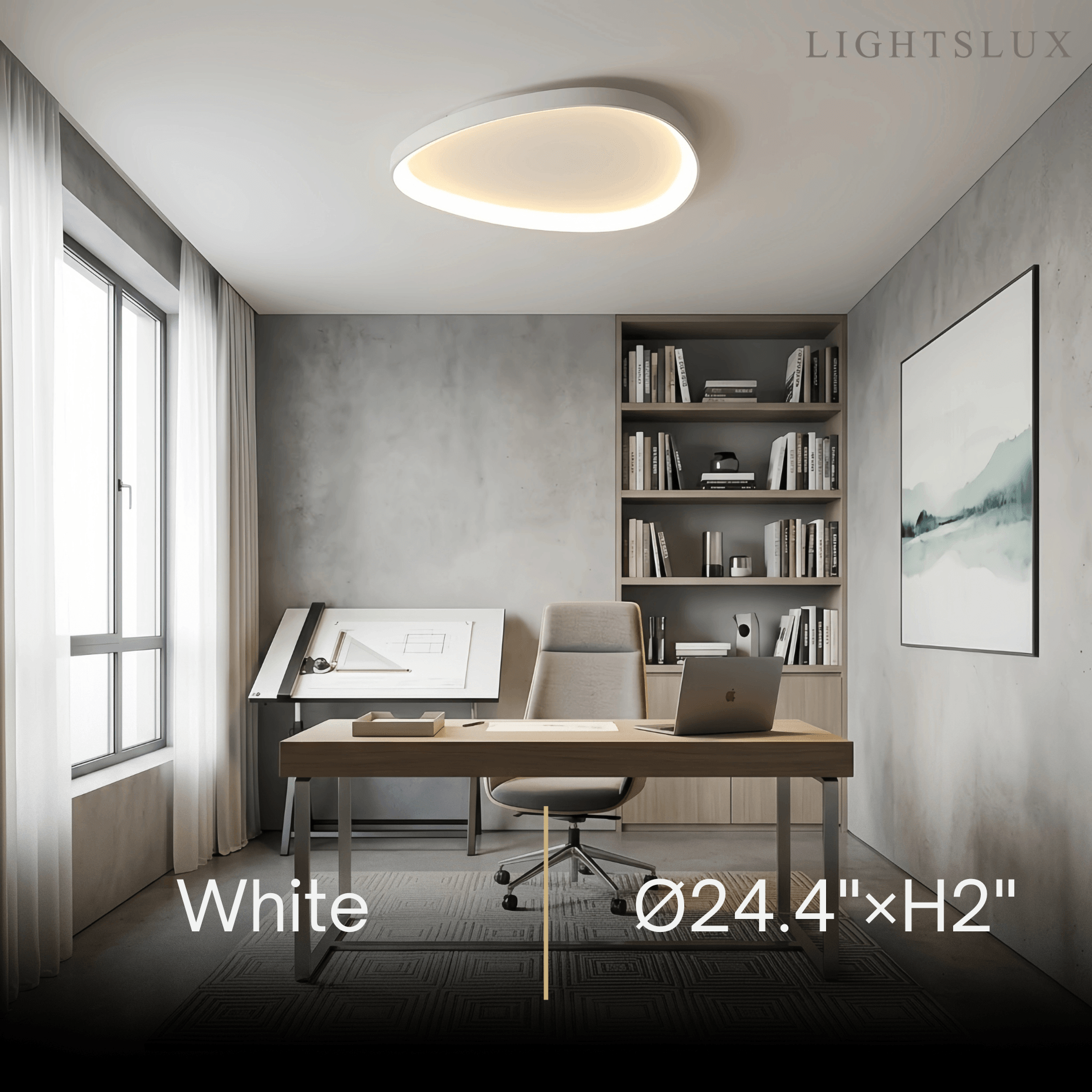Vivara Minimalist Low Profile Ceiling Light
