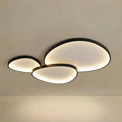 Minimalist Low Profile Ceiling Light – Single or Three-Round Cluster 