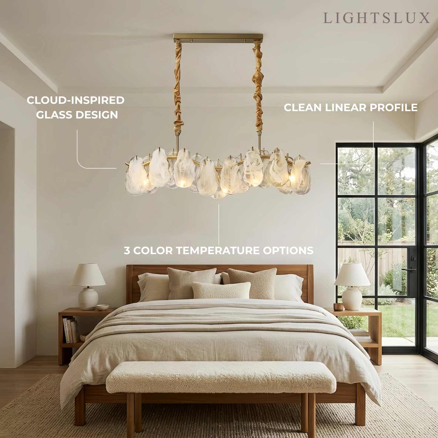 Velora_Elegant_Cloud_Glass_Linear_Chandelier