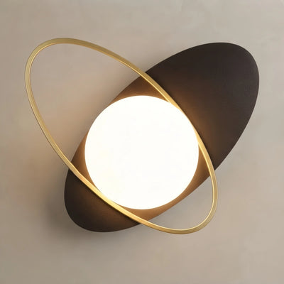 Vivara_Modern_Oval_Wall_Lamp_Frosted_Glass_Brass_Black