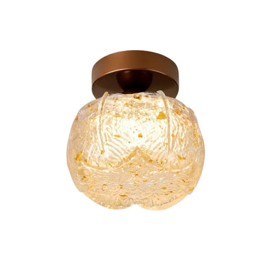 Vivara Modern Flush Mount Ceiling Light -- Metal & Resin Floral for Hallway Bathroom