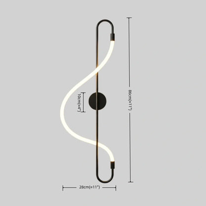 Arcato Artistic Musical Note Wall Lamp – Gold