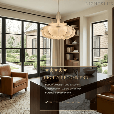 Nordic Silk Pendant Light -- White