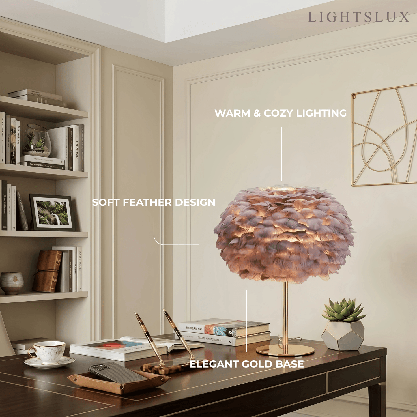 Elegant_Globe_Feather_Table_Lamp_--_Gold