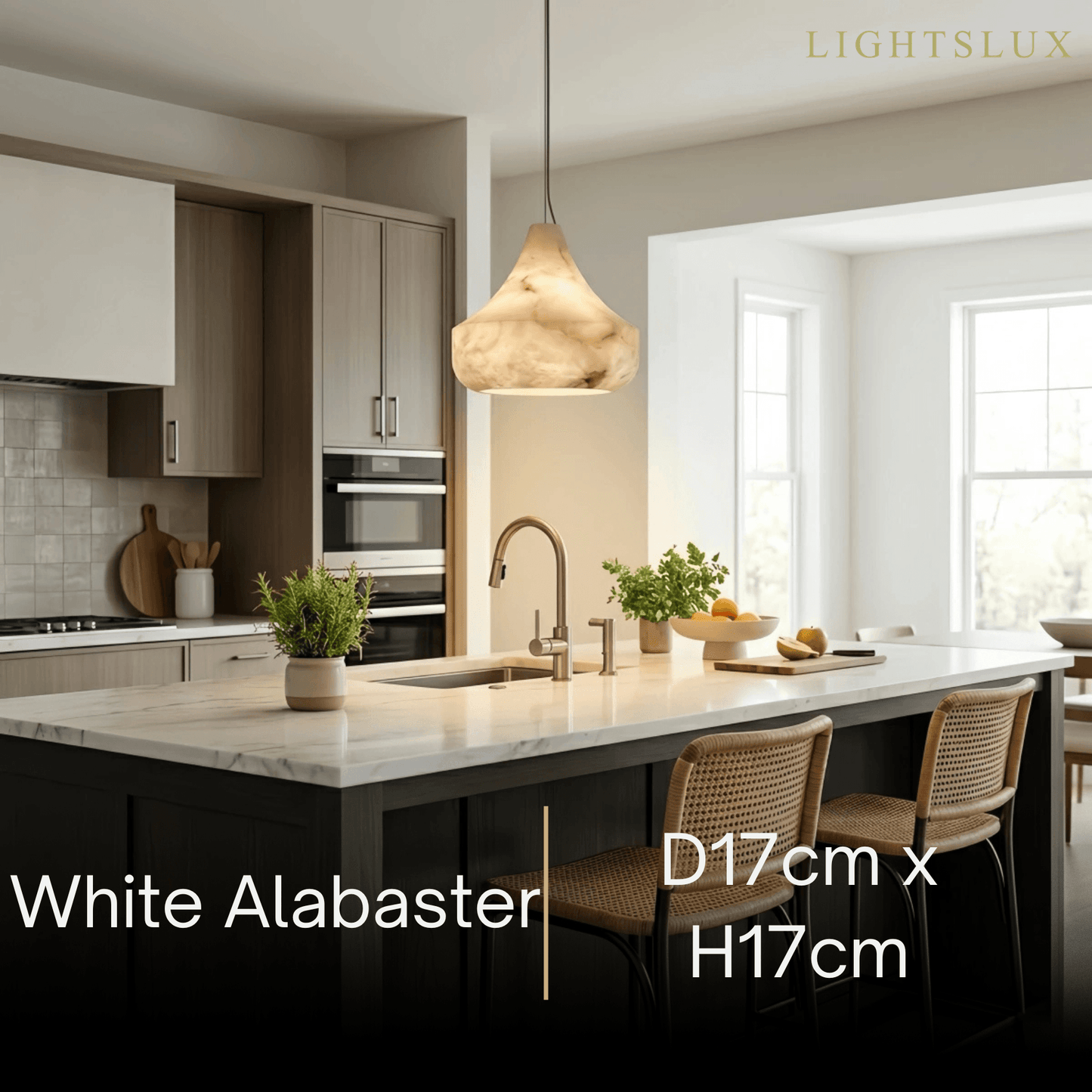 Alba Modern Alabaster Pendant Light4d0