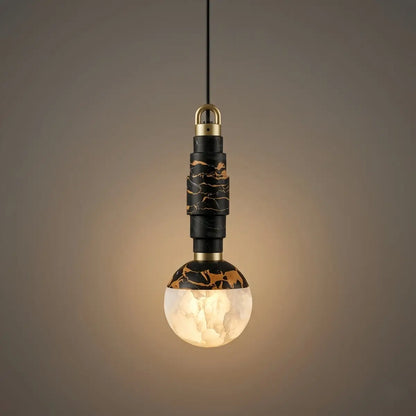 Alba Minimalist Marble Alabaster Pendant Lamp