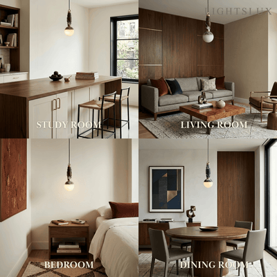 Alba Minimalist Marble Alabaster Pendant Lamp