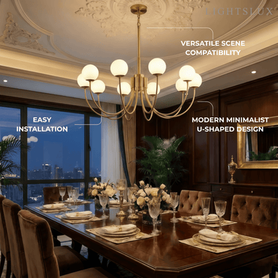 Alba Modern Minimalist Globe Chandelier