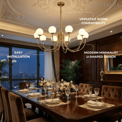 Alba Modern Minimalist Globe Chandelier