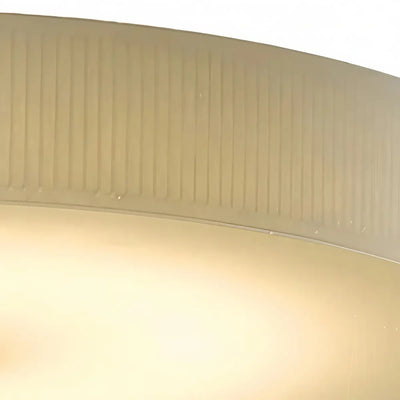Alba Minimalist Ceiling Light – Alabaster & Brass