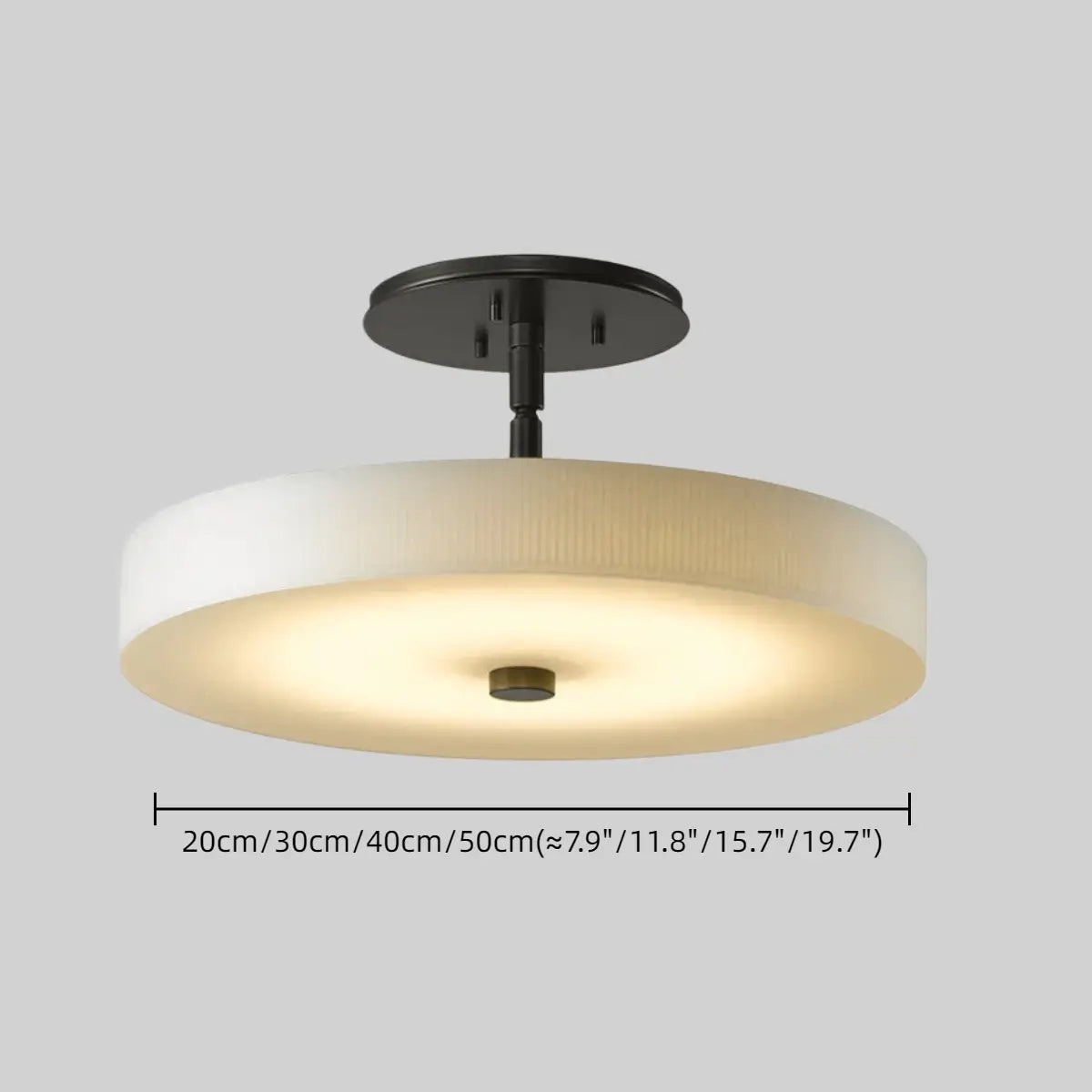 Alba Minimalist Ceiling Light – Alabaster & Brass