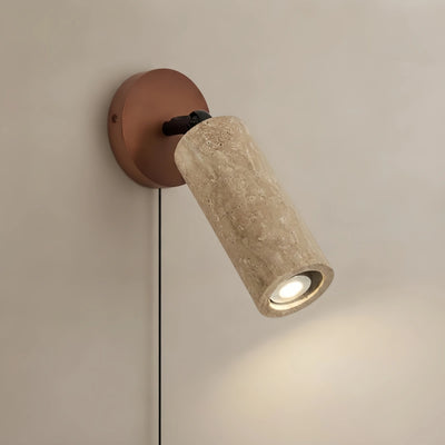 Strata Natural Travertine Pendant Light -- Walnut Beige for Living Room Dining Room