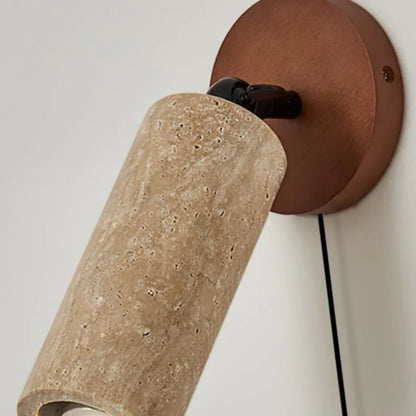 Strata Natural Travertine Pendant Light