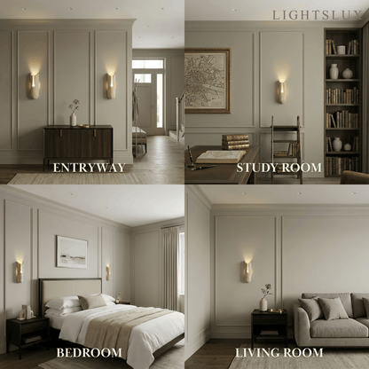 Strata Natural Travertine Wall Light 