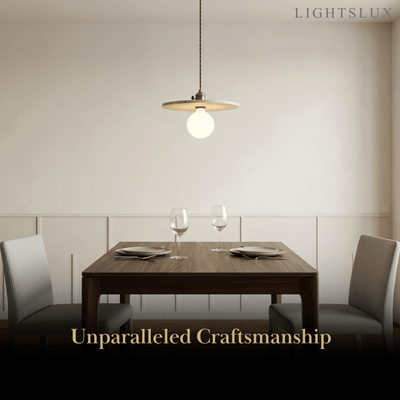 Strata Natural Travertine Pendant Light 