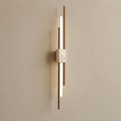 Wall Light -- Wood Walnut for Hallway Living Room Bedroom Fireplace Area