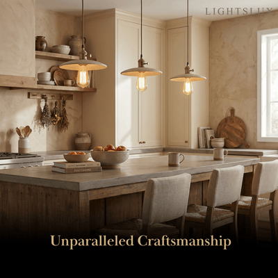 Strata Modern Minimalist Travertine Pendant Light 
