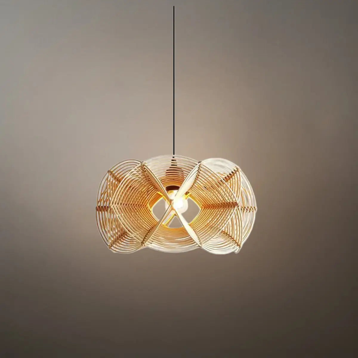 Bamburo Nordic Woven Rattan Pendant Lamp
