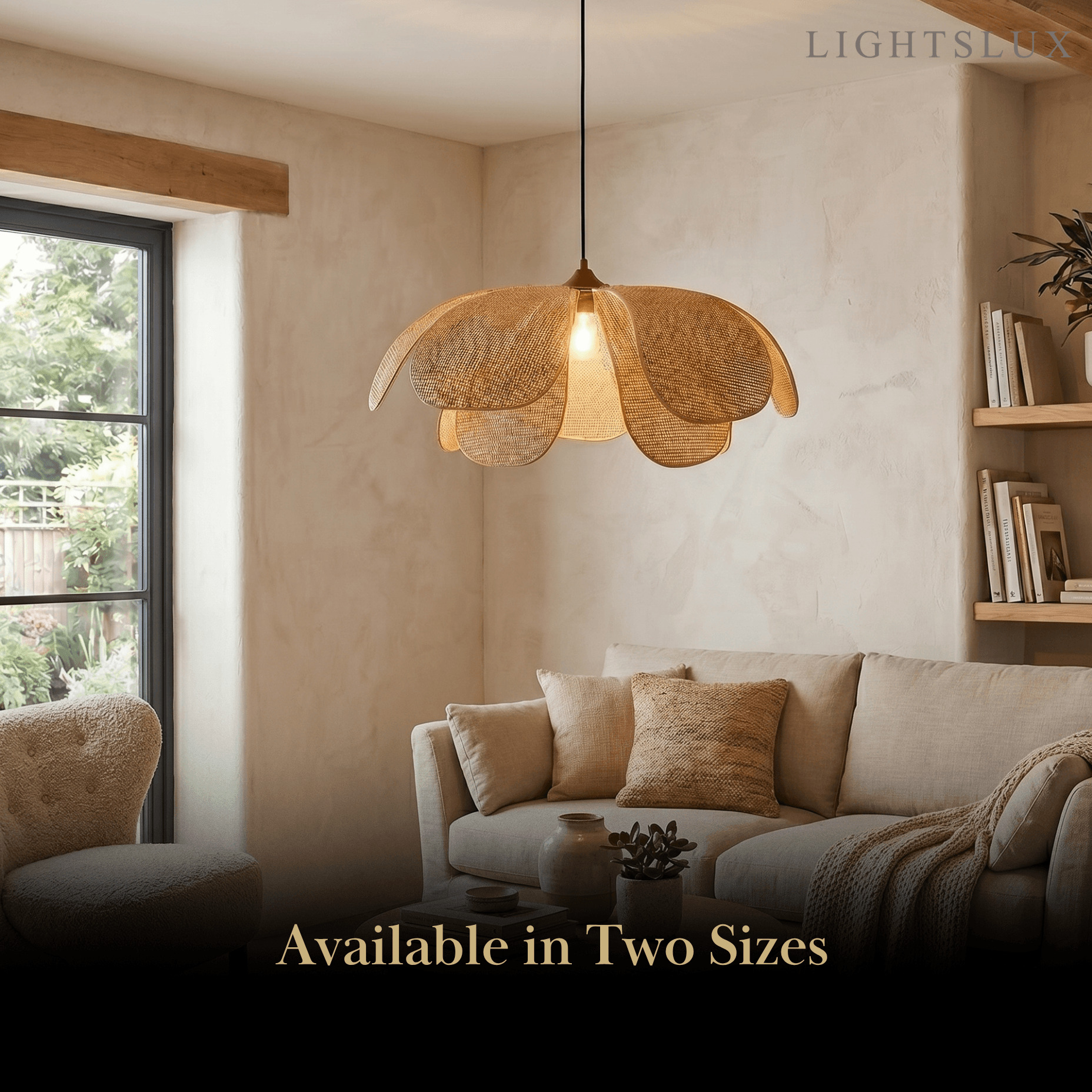 Bamburo Natural Rattan Pendant Light