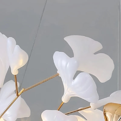 Velora Minimalist Ginkgo Leaf Chandelier