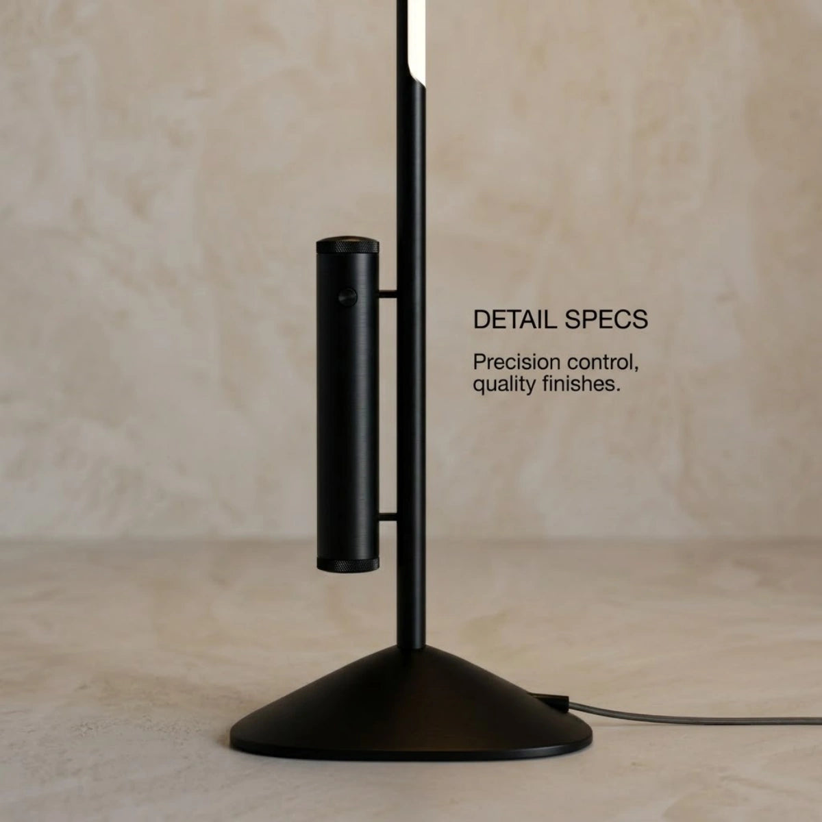 Minimalist Modern Floor Lamp -- Black forBedroom