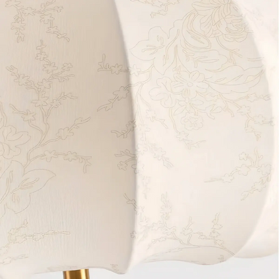  Mid-Century Floor Lamp -- Wood & Fabric for Living Room Detail 
