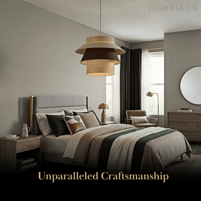 Bamburo Farmhouse Cylinder Pendant Lamp
