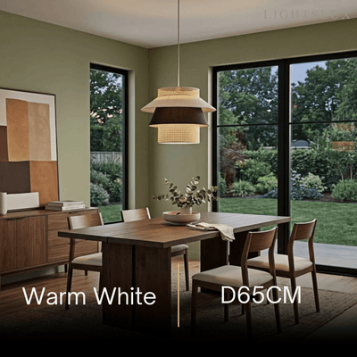Bamburo Farmhouse Cylinder Pendant Lamp
