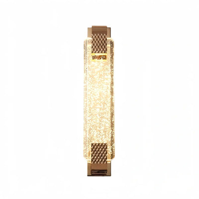 Luxury Wall Lamp – Gold Crystal Rectangular Bedroom
