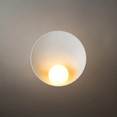  Wall Lamp — Natural Resin & Metal with Warm Glow Bedroom