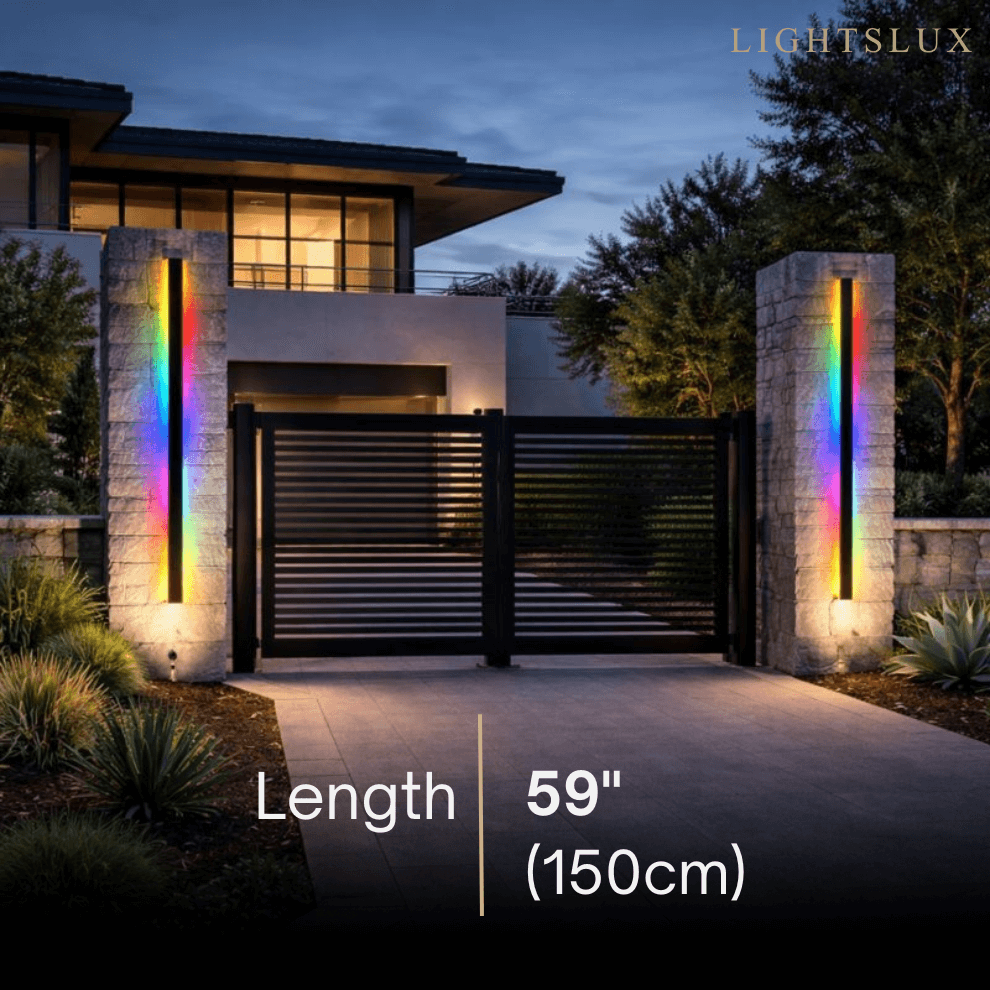Outdoor LED Wall Light (RGB) — Available in 8 Sizes