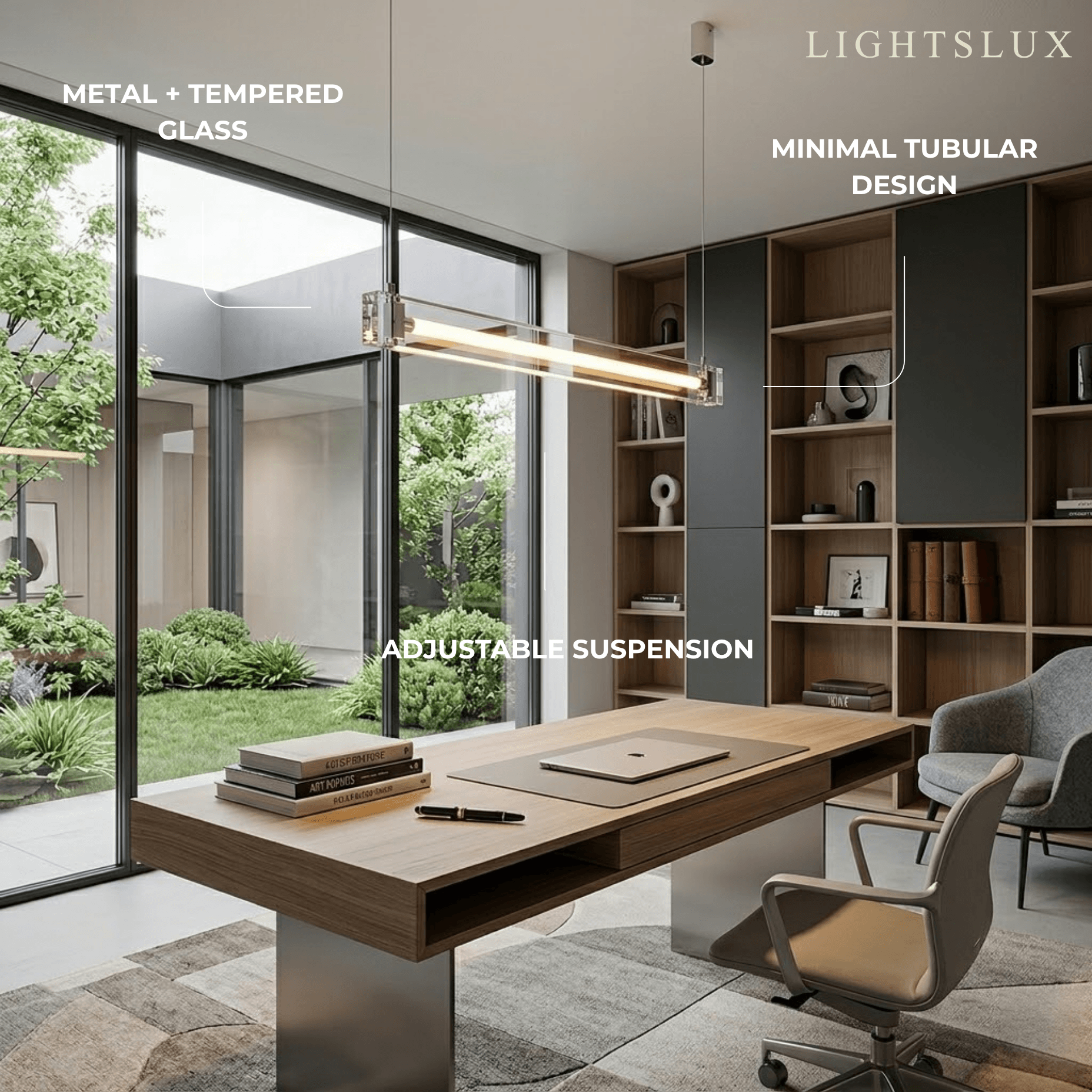 Arcato Minimalist Linear Pendant Light 