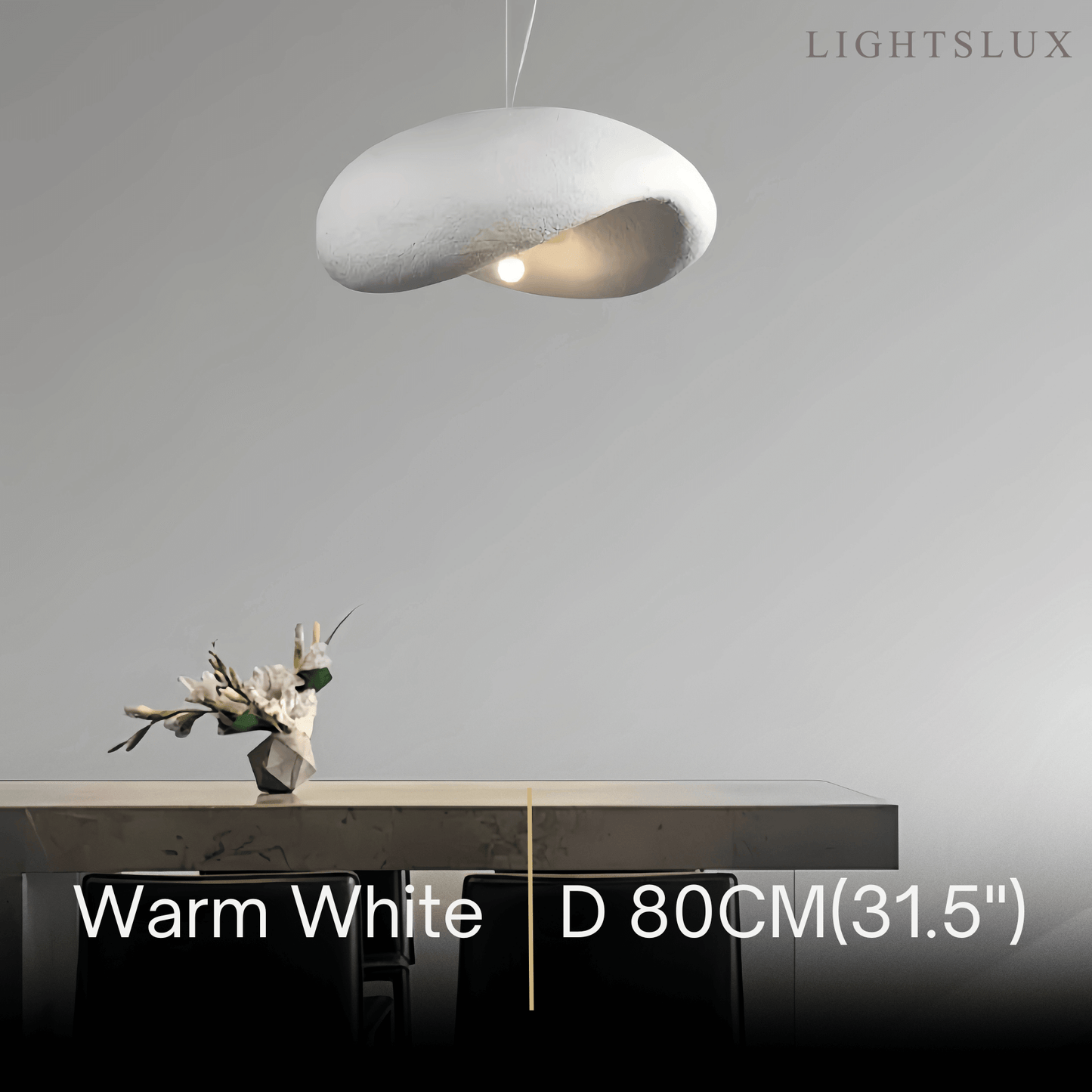 Sandora Modern White Dome Pendant Light