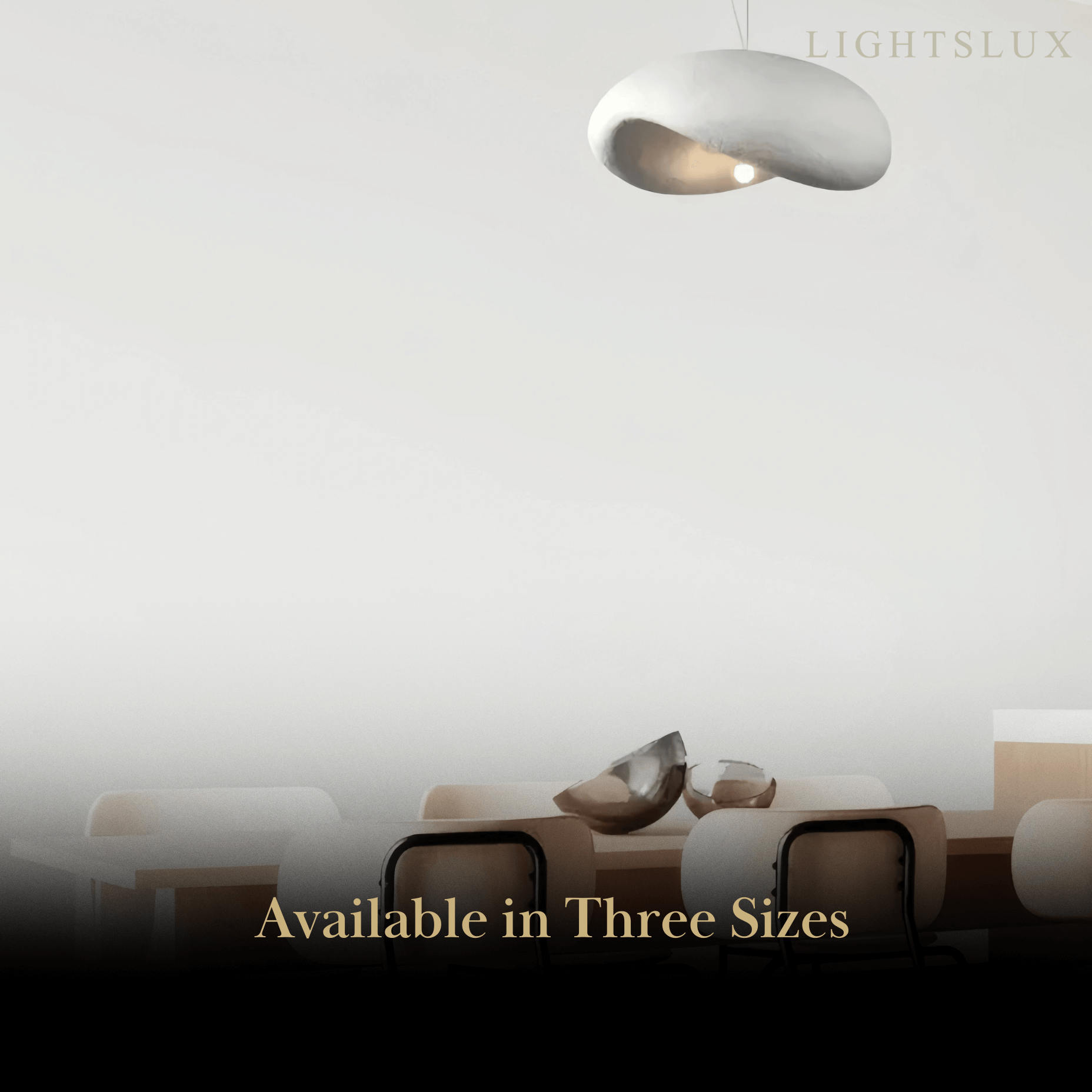 Sandora Modern White Dome Pendant Light
