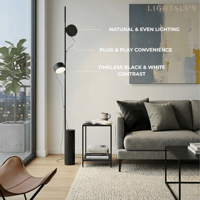Arcato Classic Black Floor Lamp