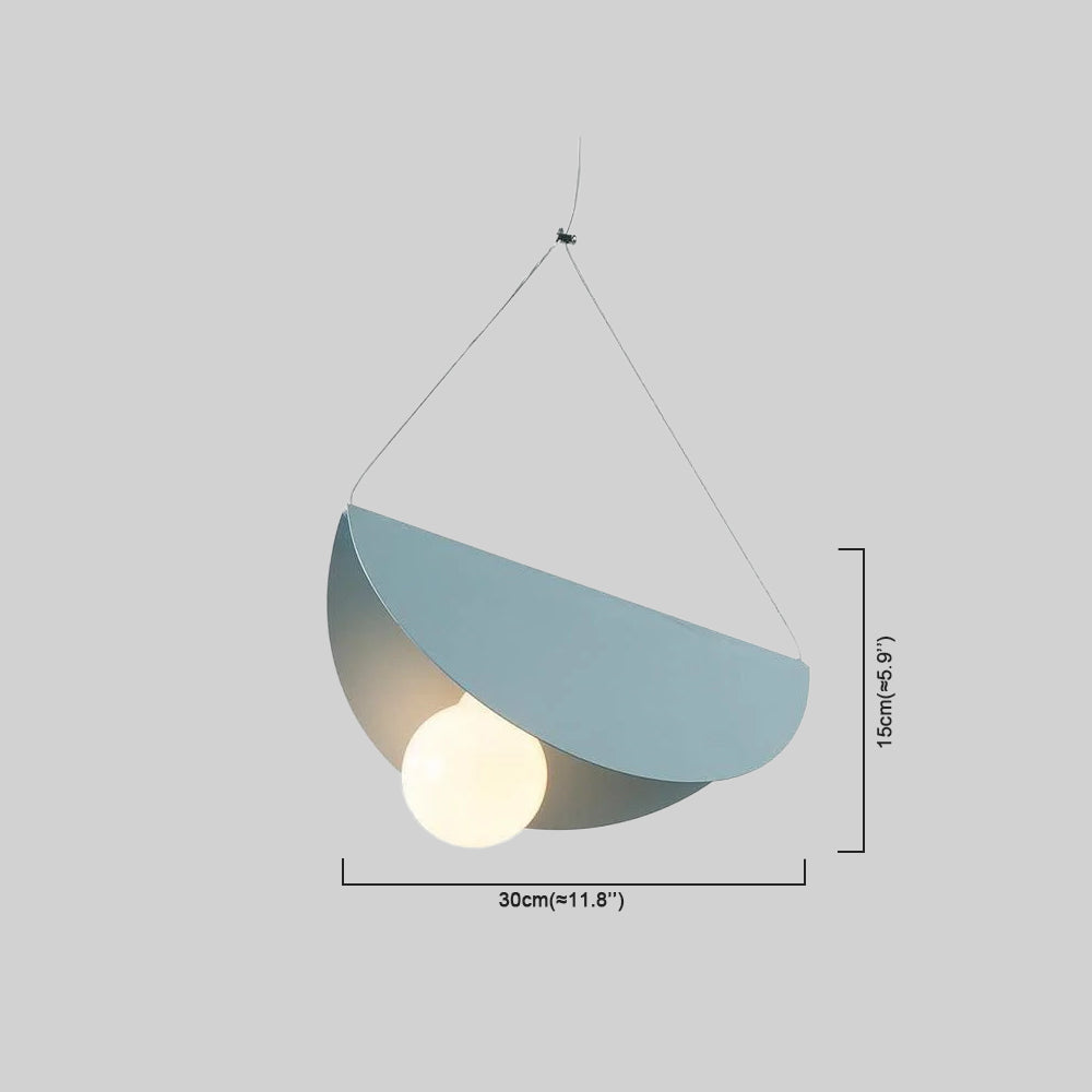 Designer 7-Color Pendant Light - Metal & Glass Uneven Cluster