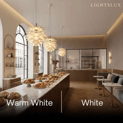 Vivara Nordic Aluminum Pendant Light — Pinecone Design Silver/White/Black for Dining Room White