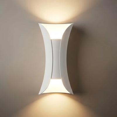 Modern Curved Outdoor Wall Mounted Led Light Dimensionb
